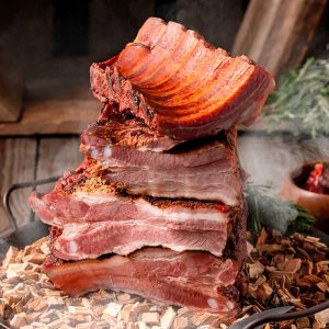 Ребрышки «По-домашнему» варёно-копчёные — мясокостный продукт из свинины